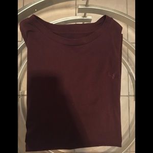 American Eagle Burgundy Tee